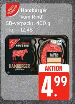 Edeka Hamburger vom rind Angebot