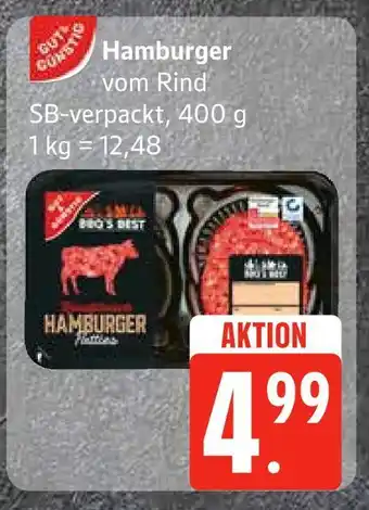 Edeka Hamburger vom rind Angebot