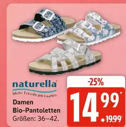 Marktkauf Naturella damen bio-pantoletten Angebot