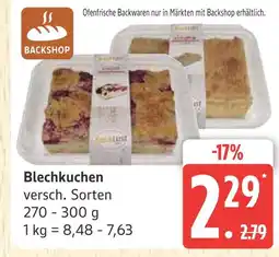 Marktkauf Backshop blechkuchen Angebot