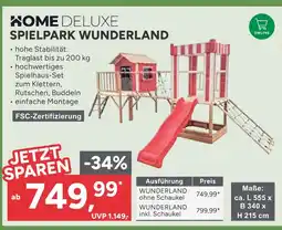 Marktkauf Home deluxe spielpark wunderland ohne schaukel Angebot