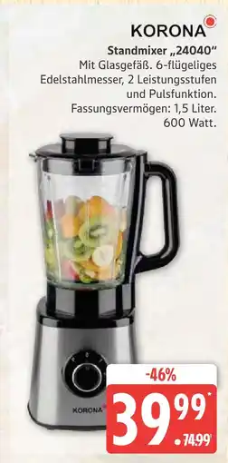 Marktkauf Korona standmixer 24040 Angebot