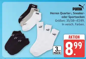 Marktkauf Puma herren quarter-socken Angebot