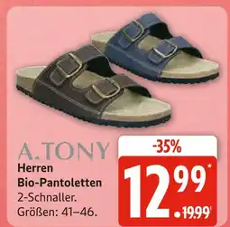 Marktkauf A. tony herren bio-pantoletten Angebot