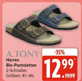 Marktkauf A. tony herren bio-pantoletten Angebot