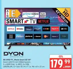 Marktkauf Dyon 4k-uhd-tv movie smart 43 vx Angebot
