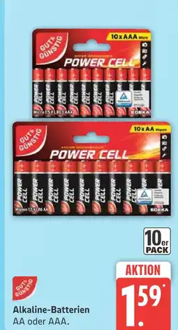 Marktkauf Gut & günstig alkaline-batterien aa Angebot