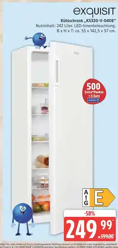 Marktkauf Exquisit kühlschrank „ks320-v-040e“ Angebot