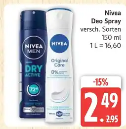 Marktkauf Nivea deo spray dry active Angebot