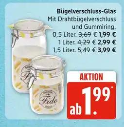 Marktkauf Bügelverschluss-glas 0,5 liter Angebot