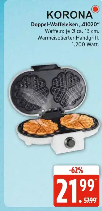 Marktkauf Korona doppel-waffeleisen 41020 Angebot
