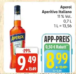 Marktkauf Aperol aperitivo italiano Angebot