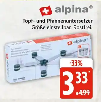 Marktkauf Alpina topf- und pfannenuntersetzer Angebot
