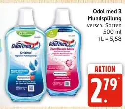 Marktkauf Odol med 3 original tägliche mundspülung Angebot