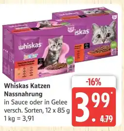 Marktkauf Whiskas katzen nassnahrung Angebot