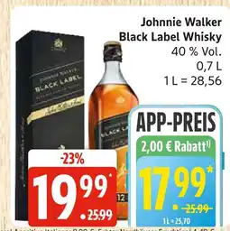 Marktkauf Johnnie walker black label whisky Angebot