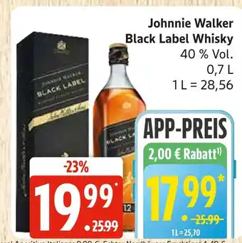 Marktkauf Johnnie walker black label whisky Angebot