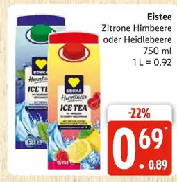 Marktkauf Edeka eistee zitrone himbeere Angebot