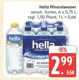 Marktkauf Hella mineralwasser classic Angebot