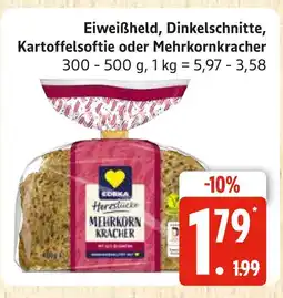 Marktkauf Edeka eiweißheld, dinkelschnitte, kartoffelsoftie oder mehrkornkracher Angebot