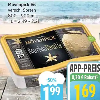 Marktkauf Mövenpick eis bourbon vanille Angebot