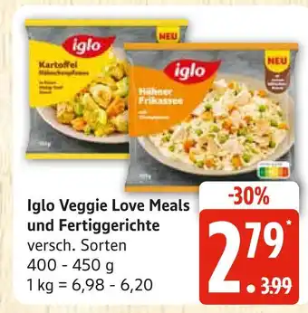 Marktkauf Iglo veggie love meals und fertiggerichte Angebot