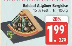 Marktkauf Baldauf allgäuer bergkäse Angebot