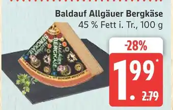 Marktkauf Baldauf allgäuer bergkäse Angebot