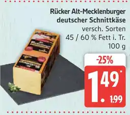 Marktkauf Rücker alt-mecklenburger deutscher schnittkäse Angebot