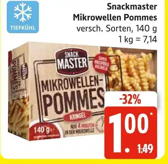 Marktkauf Snackmaster mikrowellen pommes Angebot