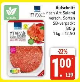 Marktkauf Edeka aufschnitt nach art salami Angebot