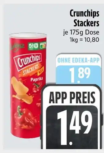 Edeka Crunchips stackers paprika Angebot