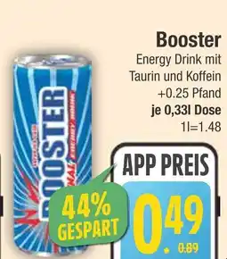 Edeka Booster energy drink mit taurin und koffein Angebot