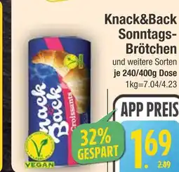 Edeka Knack&back sonntags-brötchen Angebot