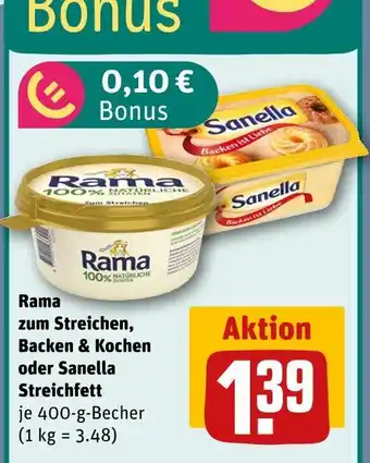 REWE Rama rama zum streichen, backen & kochen Angebot