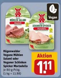 REWE Rügenwalder vegane mühlen salami Angebot