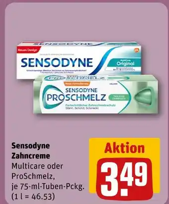 REWE Sensodyne zahncreme multicare Angebot