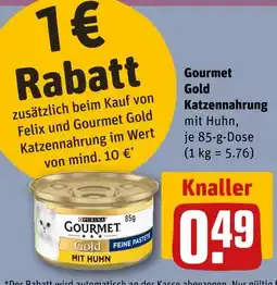 REWE Purina gourmet gold katzennahrung mit huhn Angebot