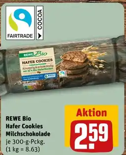 REWE Rewe bio hafer cookies milchschokolade Angebot