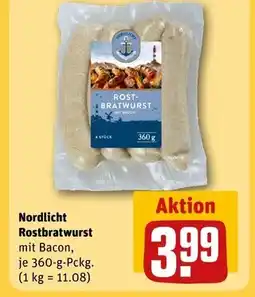REWE Nordlicht rostbratwurst mit bacon Angebot