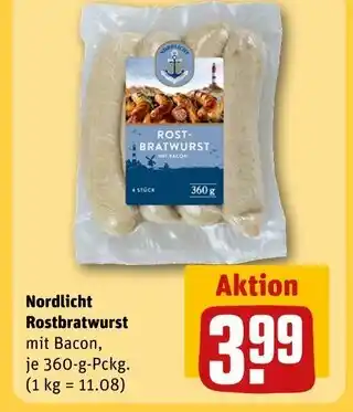 REWE Nordlicht rostbratwurst mit bacon Angebot