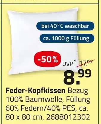ROLLER Feder-kopfkissen Angebot
