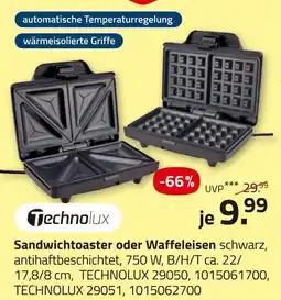 ROLLER Technolux sandwichtoaster oder waffeleisen Angebot