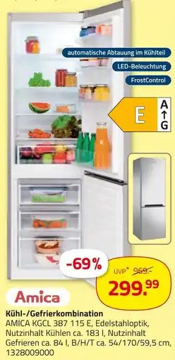 ROLLER Amica kühl-/gefrierkombination Angebot