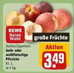 REWE Rewe beste wahl gelb- oder weißfleischige pfirsiche Angebot