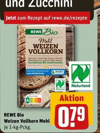 REWE Rewe bio weizen vollkorn mehl Angebot
