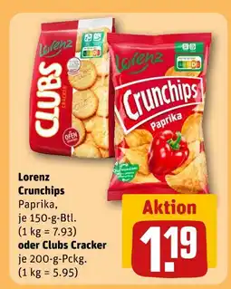 REWE Lorenz crunchips paprika Angebot
