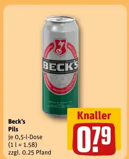 REWE Beck’s pils Angebot