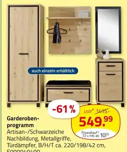 ROLLER Garderobenprogramm Angebot