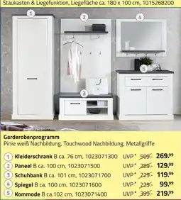 ROLLER Garderobenprogramm Angebot